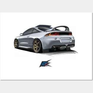 mitsubishi eclipse Posters and Art